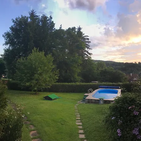 Family House With Pool In Kamenny Privoz, 30 Km From Prague, In Beautiful Nature Holiday home